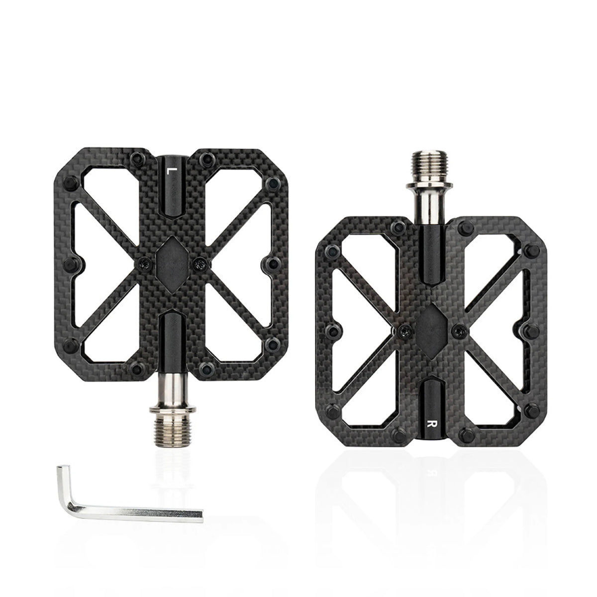 Bike Pedals Carbon Composite Three Bearings &ndash; Ultra-Light