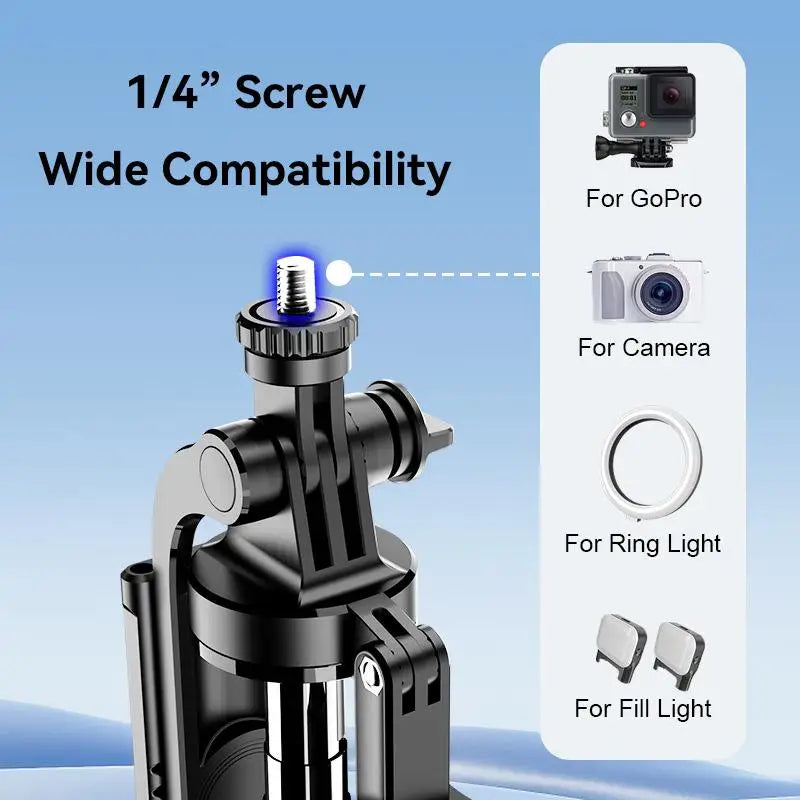 CrownQu Wireless Selfie Stick &ndash; Super Long 1.8m Extendable Tripod