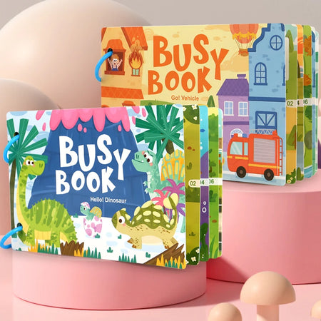 Montessori Baby Busy Book - Early Learning Toy for Babies