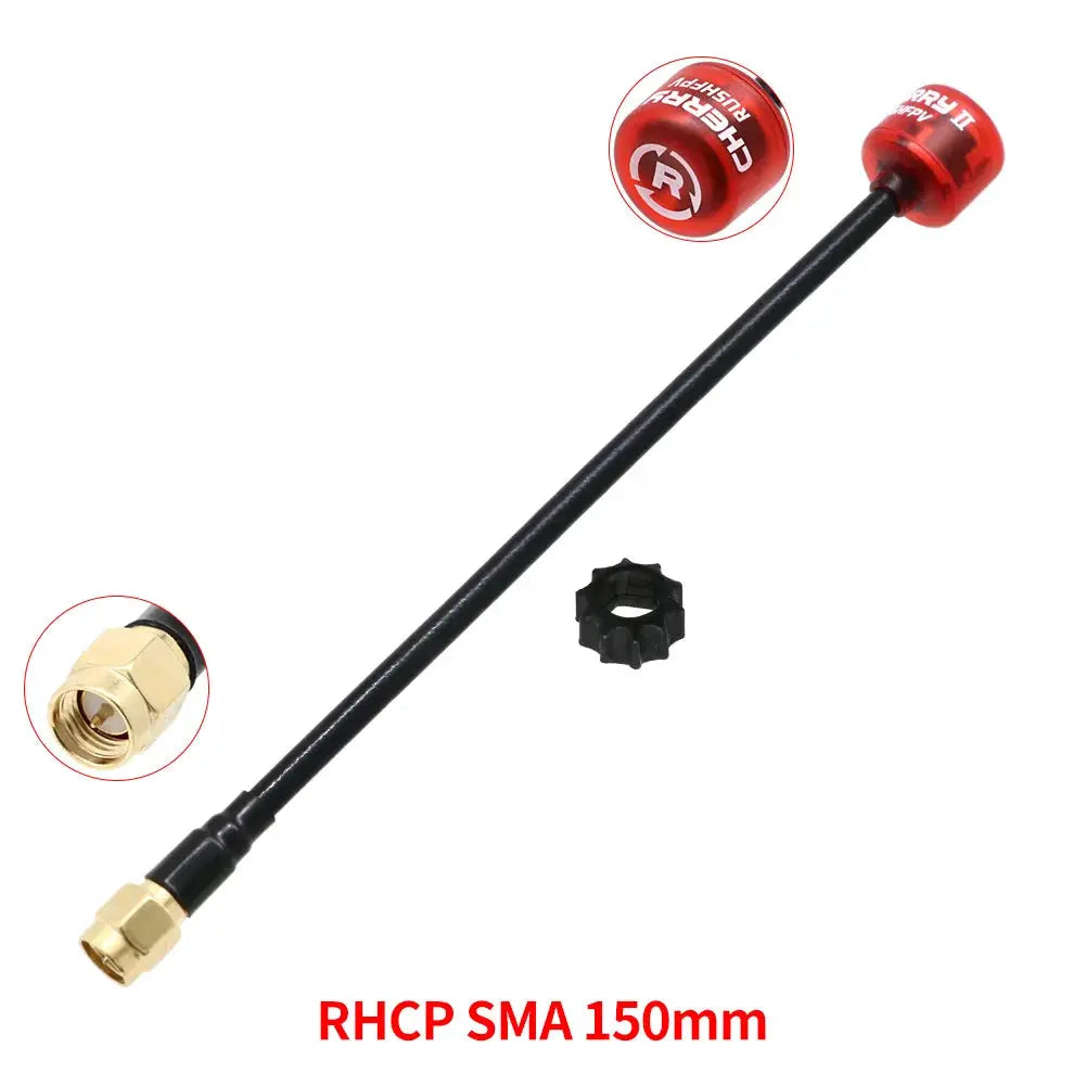 RUSHFPV Cherry 2 II 5.8G 1.8DBI FPV Antenna LHCP RHCP SMA UFL MMCX for FPV Freestyle Analog Digital Drones DIY Parts by InterCyprus Trading Ltd