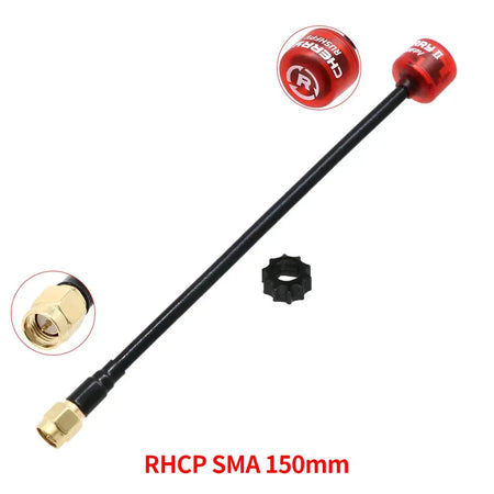 RUSHFPV Cherry 2 II 5.8G 1.8DBI FPV Antenna LHCP RHCP SMA UFL MMCX for FPV Freestyle Analog Digital Drones DIY Parts by InterCyprus Trading Ltd