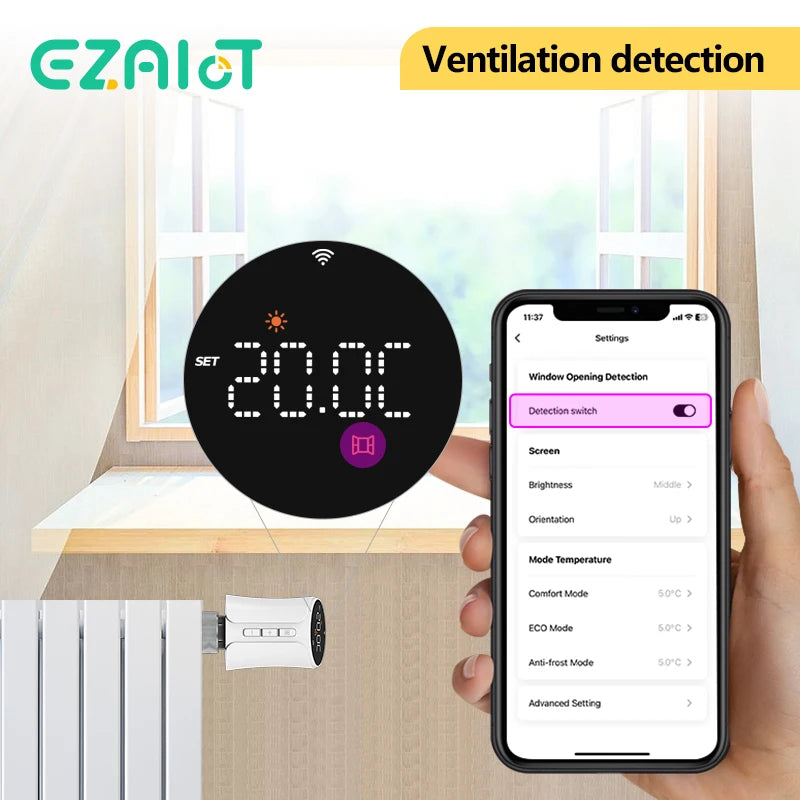 WiFi Zigbee Radiator Valve &ndash; Programmable Thermostat