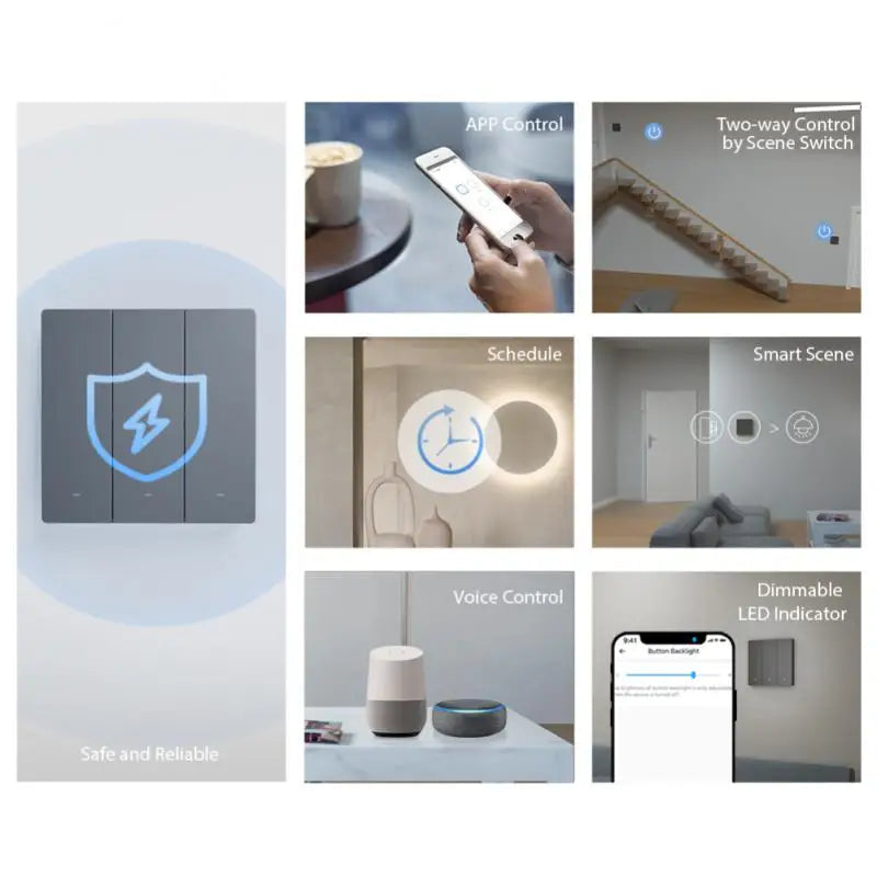 SONOFF M5 WiFi Smart Switch for Smart Homes, 1/2/3 Gang Control