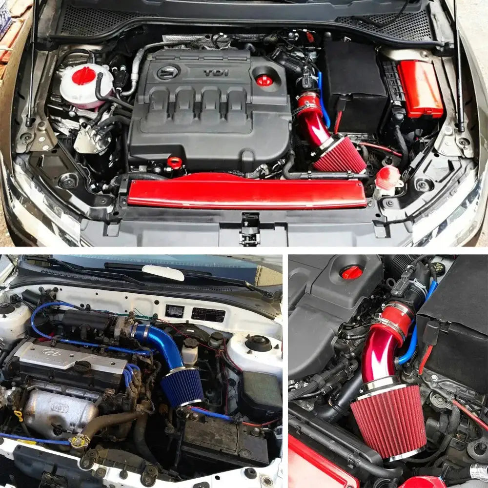 76mm Car Refitted Winter Mushroom Head Air Filter Intake Pipe Filter High Flow High Cold Air Filter Aluminum Pipe Kit by InterCyprus Trading Ltd