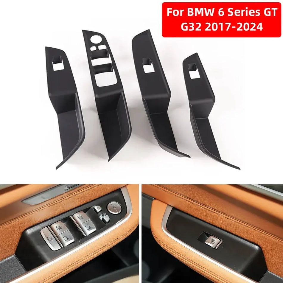 For BMW 6 Series GT G32 2017-24 LHD RHD Easy Installion Car Window Lifter Switch Panel Protector Cover Trim Door Handles Sticker by InterCyprus Trading Ltd