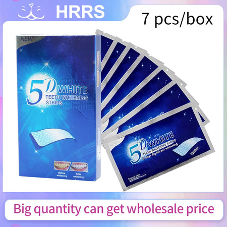 DENHRRS 5D Teeth Whitening Strips &ndash; Effective Stain Removal 1Box