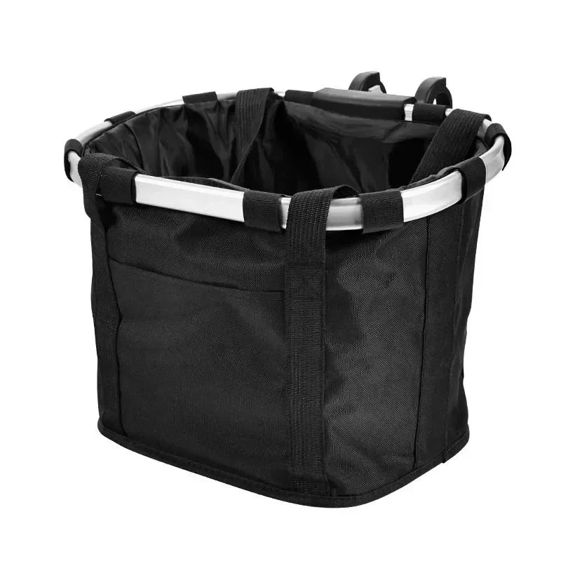 Choice Bicycle Front Basket 2in1 Detachable Bag for MTB Handlebar, Made of Polyster, Durable Canvas with Aluminum Frame