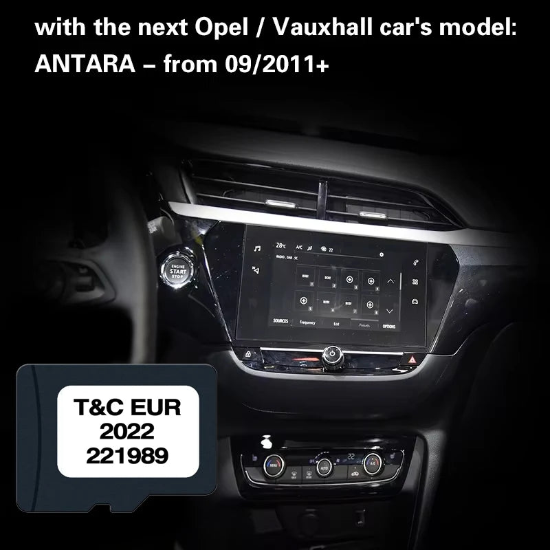 221989 Touch And Connect Navi SD Card &ndash; Europe Maps CHINA / for ANTARA 2021