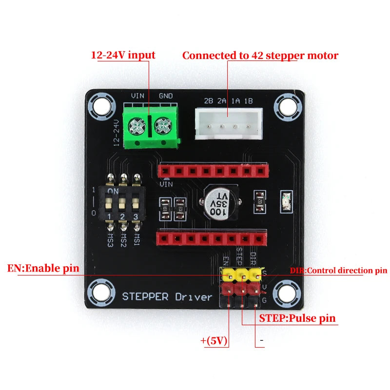 A4988 DRV8825 Stepper Motor Driver &ndash; Enhanced Performance with Heat Sink