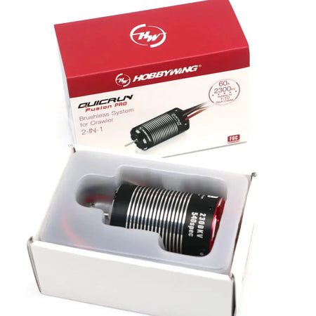 HobbyWing QuicRun Fusion Pro 540 2300KV Brushless Sensory Motor Built In 60A ESC 2 in 1 for RC 1/10 Climbing Car by InterCyprus Trading Ltd