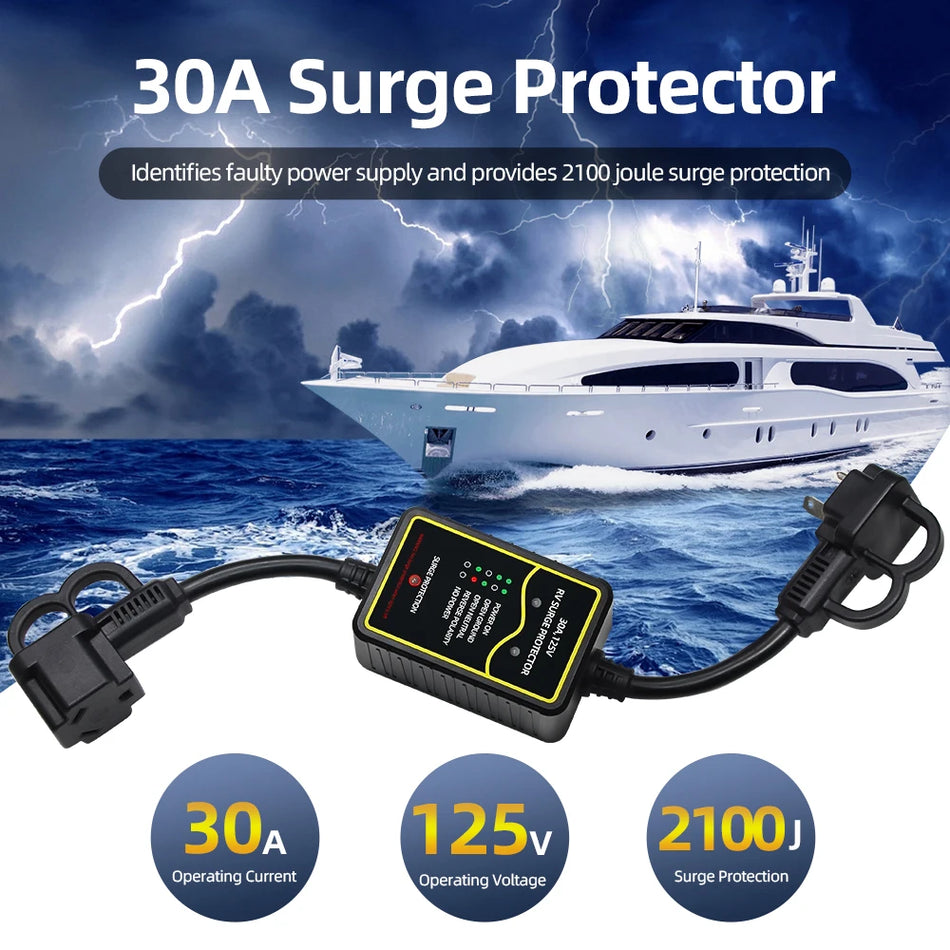 2100 Joules Marine Surge Protector &ndash; 30Amp Volt Protection