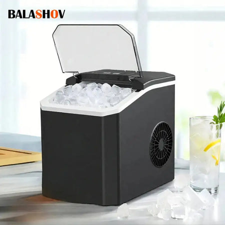 Automatic Mini Ice Cube Maker Portable Bar 6 Min 9 Pcs