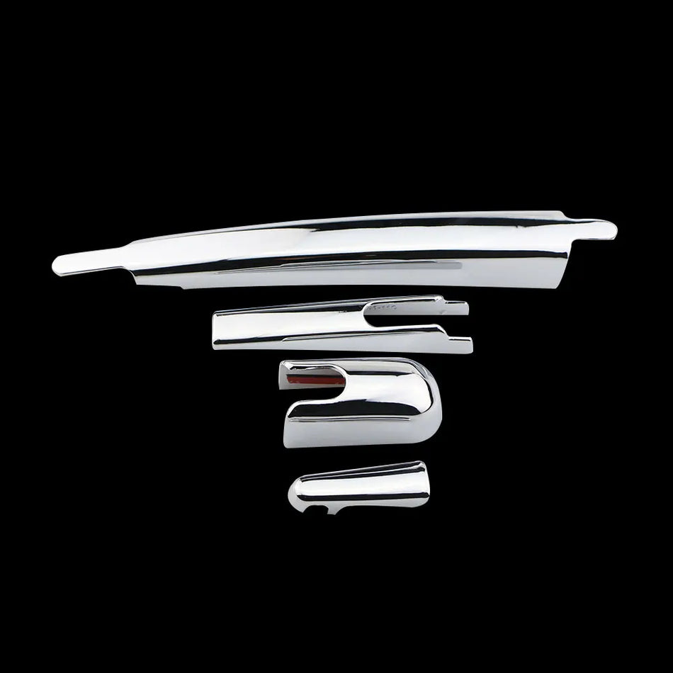 Chromuotas valytuvo dangtelio apdailos lipduko rinkinys Peugeot 3008 2013-2015 galiniam stiklo langui, 3 dalių