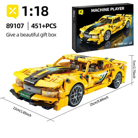 ToylinX 1 18 Scale 451 PCS Lego Compatible Automobile 89107 With Box