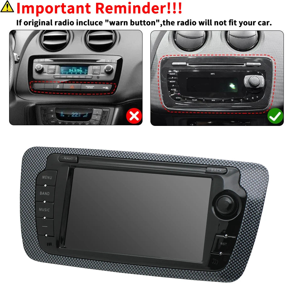 7Inch Car Radio For Seat Ibiza 2009-2013 &ndash; CarPlay GPS