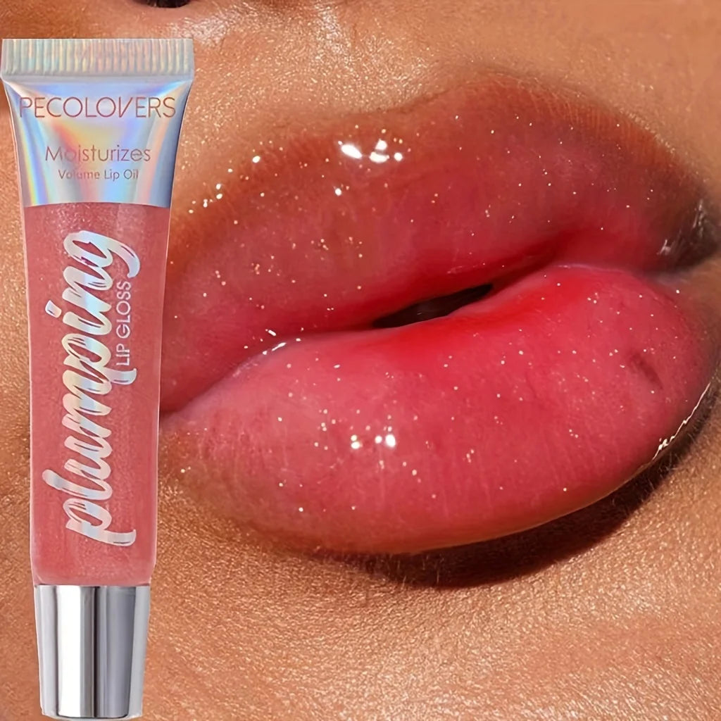 Glitter Lip Gloss - Moisturizing Fruit Lip Oil for Full, Luscious Lips