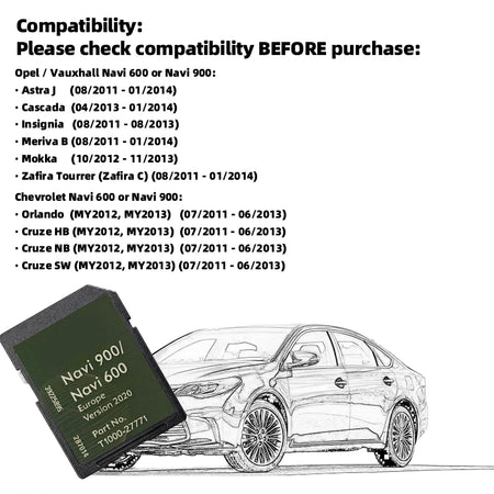 Navi 900 SD Card &ndash; High-Speed Navigation Maps for Opel Insignia