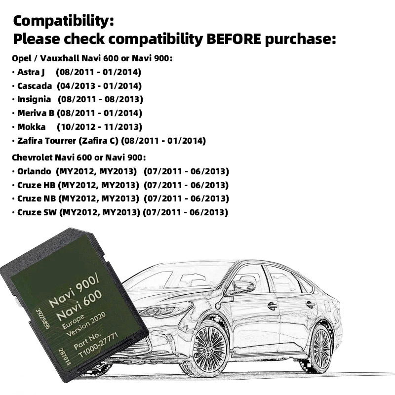 Navi 900 SD Card &ndash; High-Speed Navigation Maps for Opel Insignia