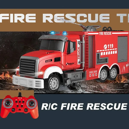 Rc Fire Engine Car &ndash; 2.4G Remote Control with Sound and Lights
