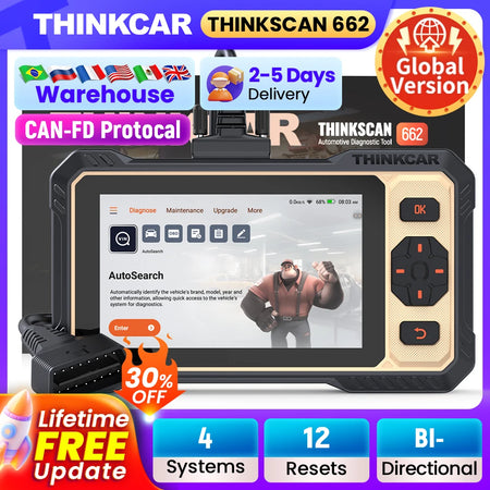 Thinkcar Thinkscan 662 - Bi-Directional CANFD OBD2 Scanner