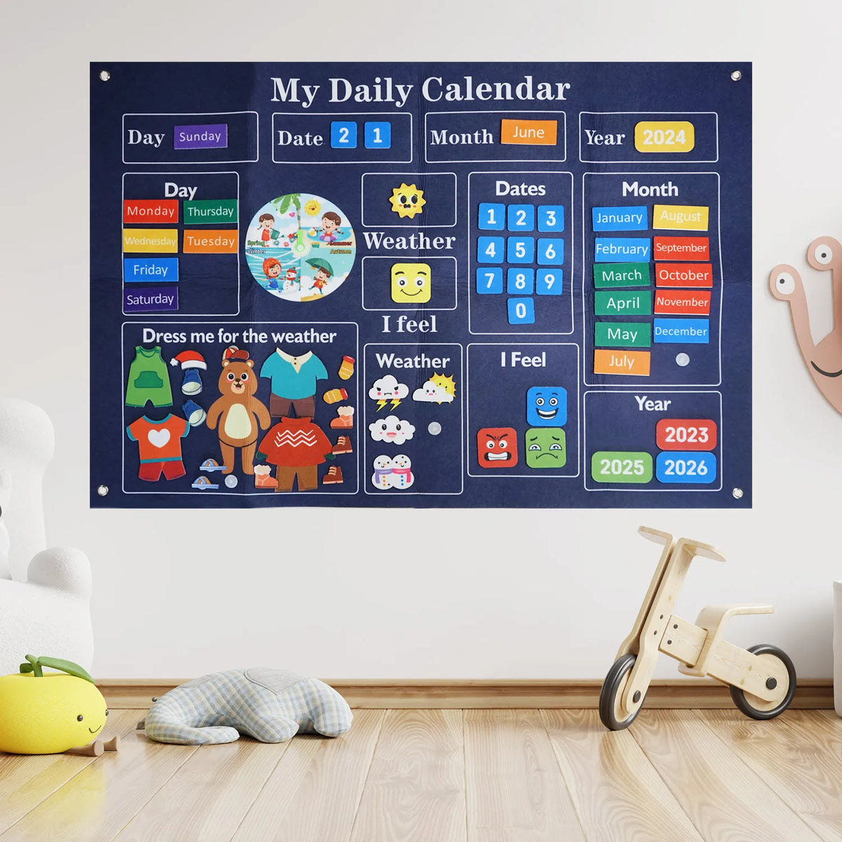 My First Daily Classroom Calendar - Preschool Learning Tool
