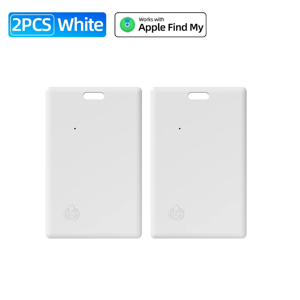 Anti-Lost Ultra-Thin Wallet Tracker &ndash; Find My iPhone GPS 2PCS White