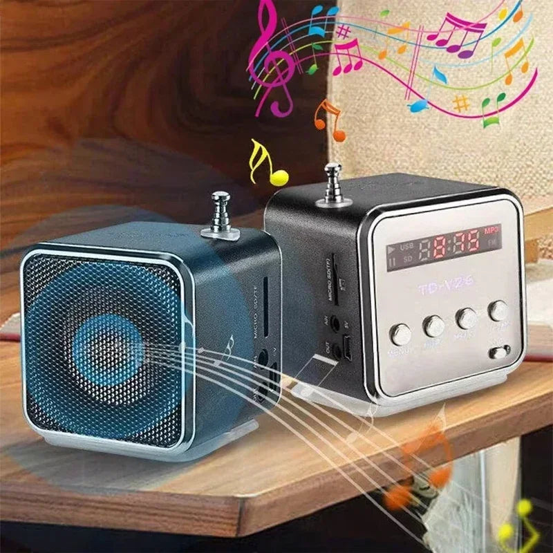 TD-V26 &ndash; Rechargeable Portable FM Radio With Bluetooth