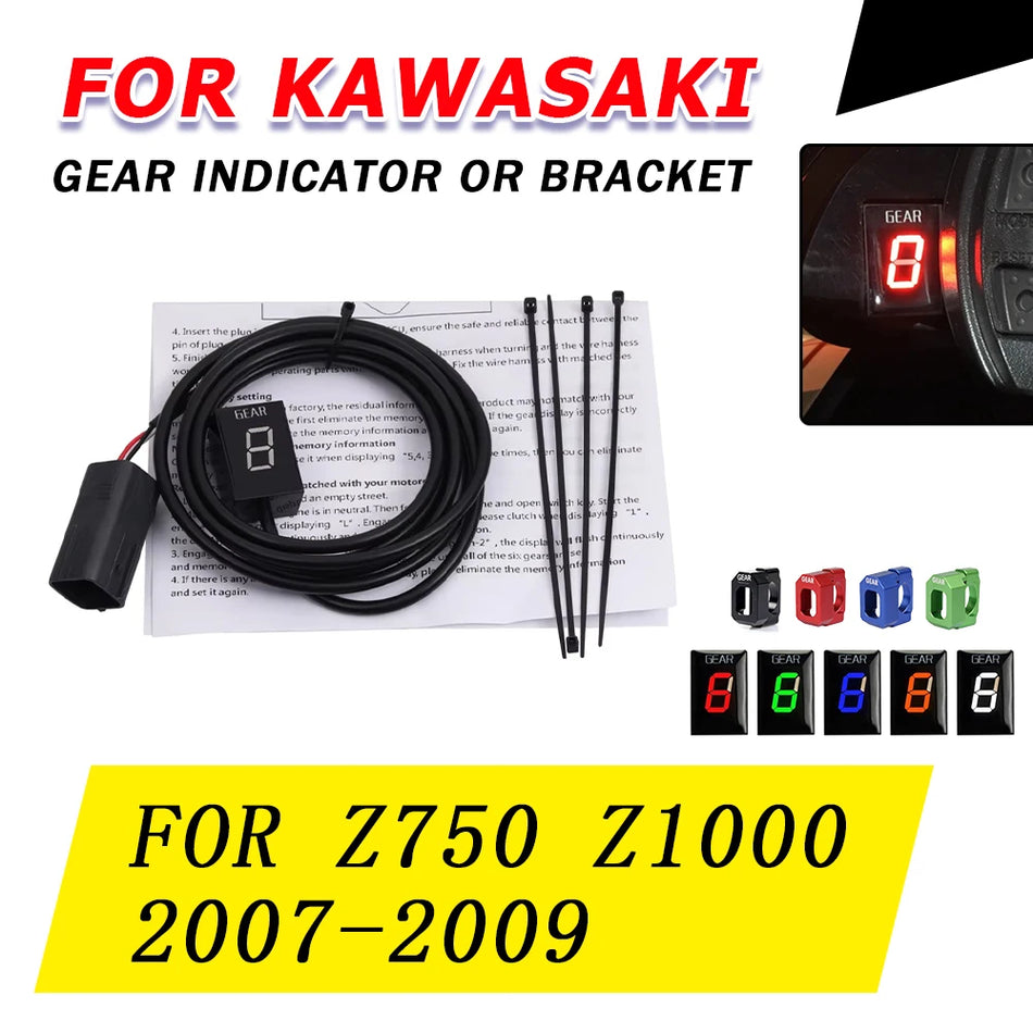 Kawasaki Z750 Z1000 Digitale Versnellingsindicator Display Meter Voor Motorfietsen 2007-2009, Plastic