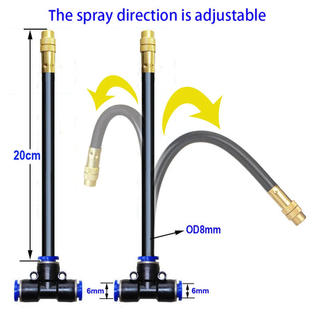 Spray Kit With Copper Nozzles &ndash; 20cm Nozzle Length