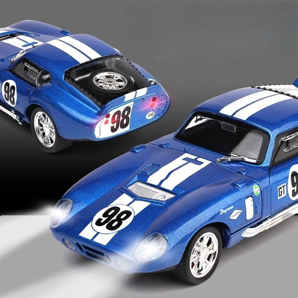 Mașină Diecast Cobra GT500 cu retragere, cu sunet și lumini 1:32