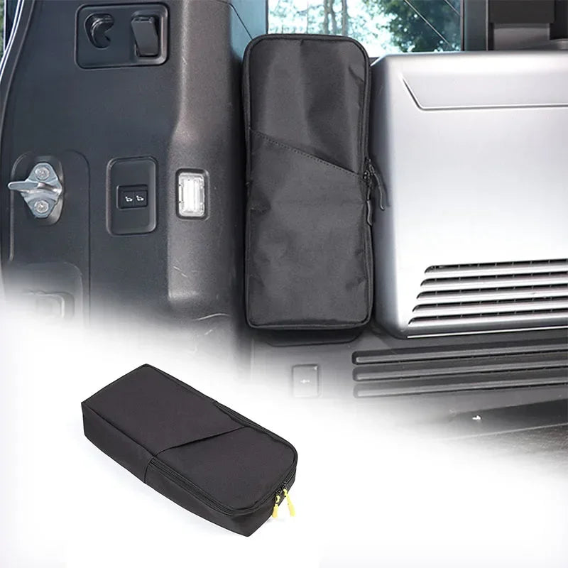 Trunk Organizer for Land Rover Defender 110 2020-2024 Black Oxford Cloth Car Cargo Organizer