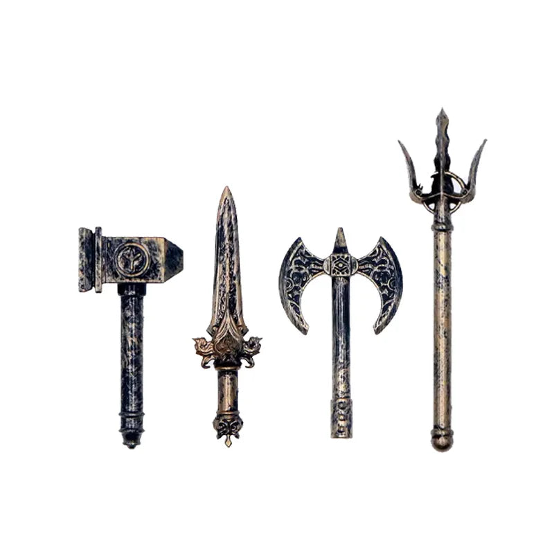 Medieval MOC Weapon Figure Building Blocks - Perfect Gift for Children FD149-152