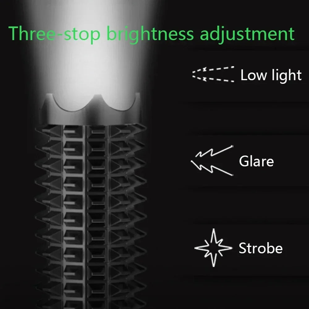 Baseball Bat LED Flashlight Aluminum Alloy &ndash; Ultra Bright