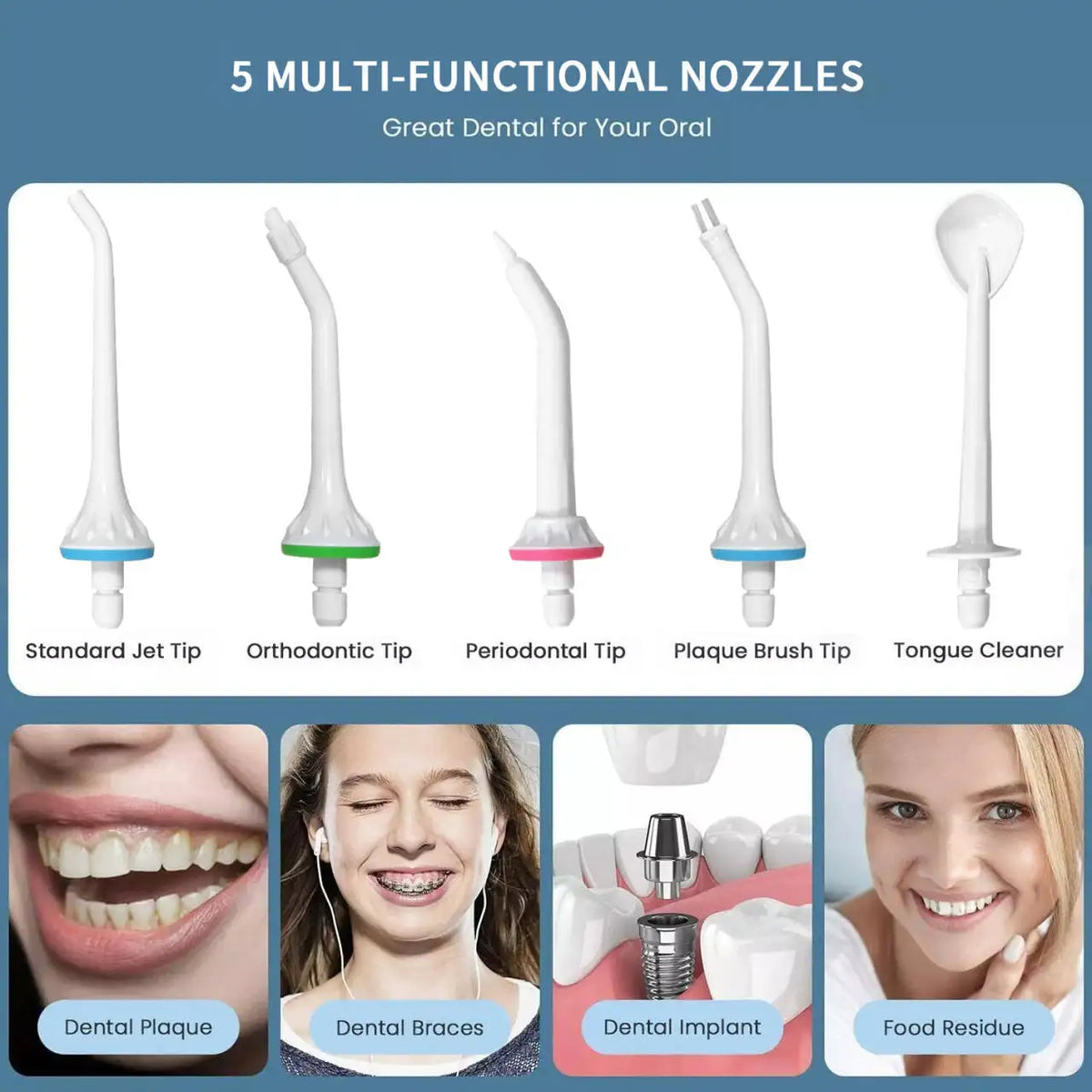 Oral Irrigator Portable Water Flosser &ndash; Rechargeable