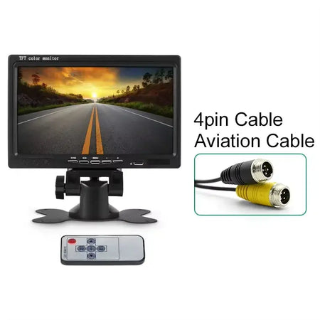 7 Inch HD TFT LCD Rear View Monitor With 2 Channel Video Input For Truck Bus RV by InterCyprus Trading Ltd