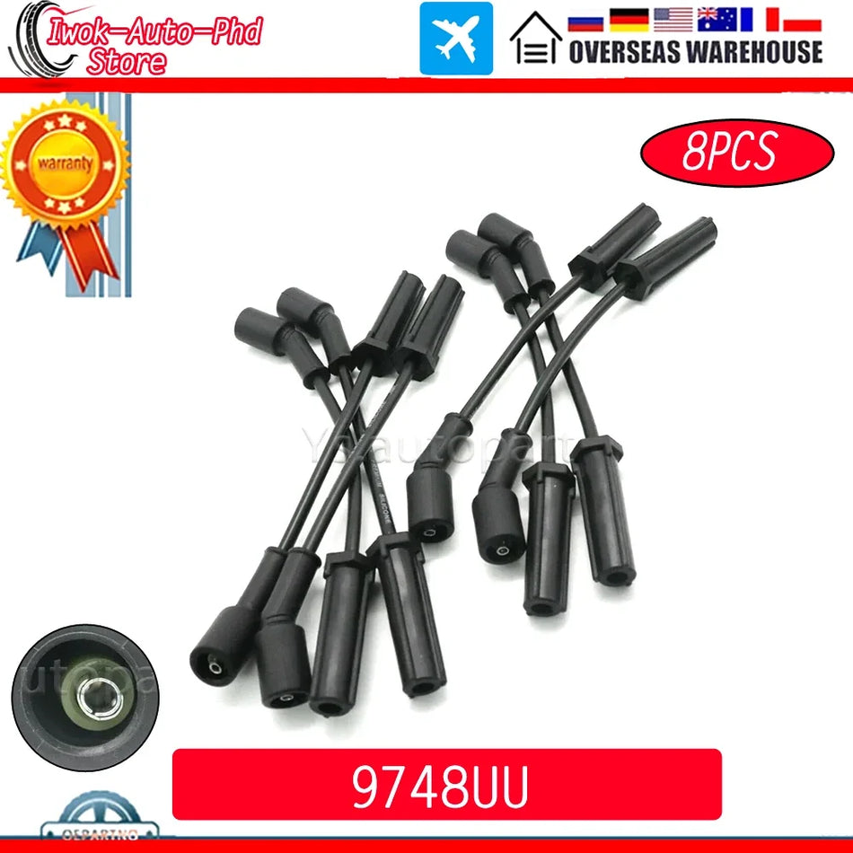 Комплект проводници за свещи за Chevrolet Camaro, 8 части, съвместим с автомобили на GM