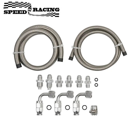 6AN Power Steering Hose Kit Fit for Chevy C10 LS Swap Connects GM Type 2 by InterCyprus Trading Ltd