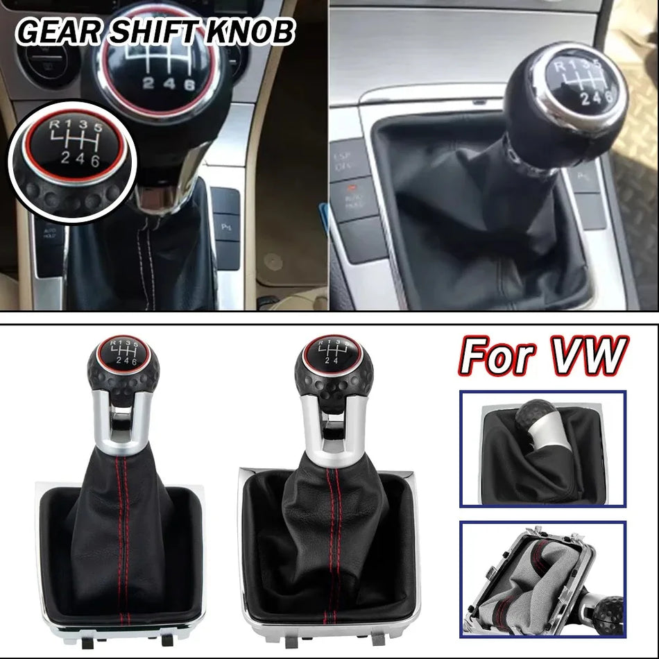 VW Golf 7 A7 MK7 GTI GTD Gear Shift Knob PU Leather