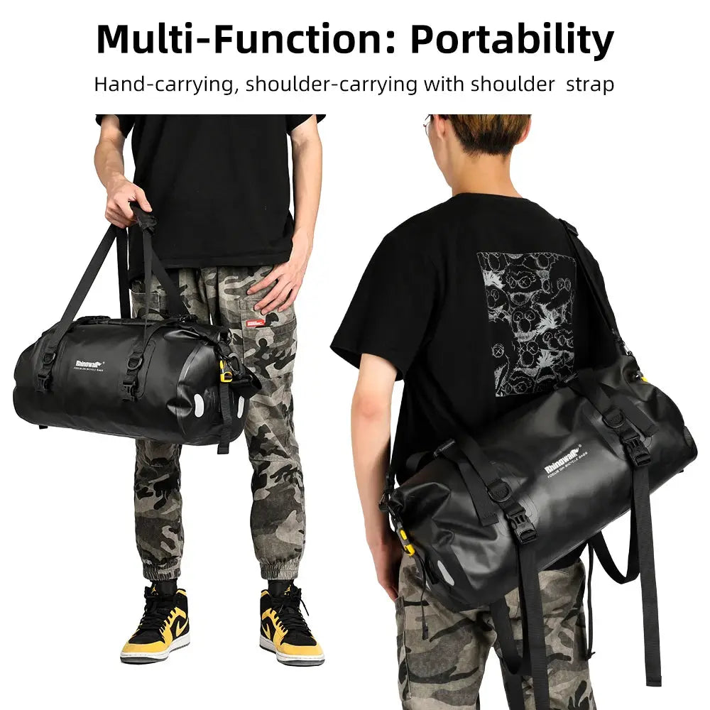 Rhinowalk Motorcycle Bag 20L Waterproof Motor Tail Bag Multi-Functional Durable Dry Rear Motocross Seat Bag Luggage Accessories by InterCyprus Trading Ltd