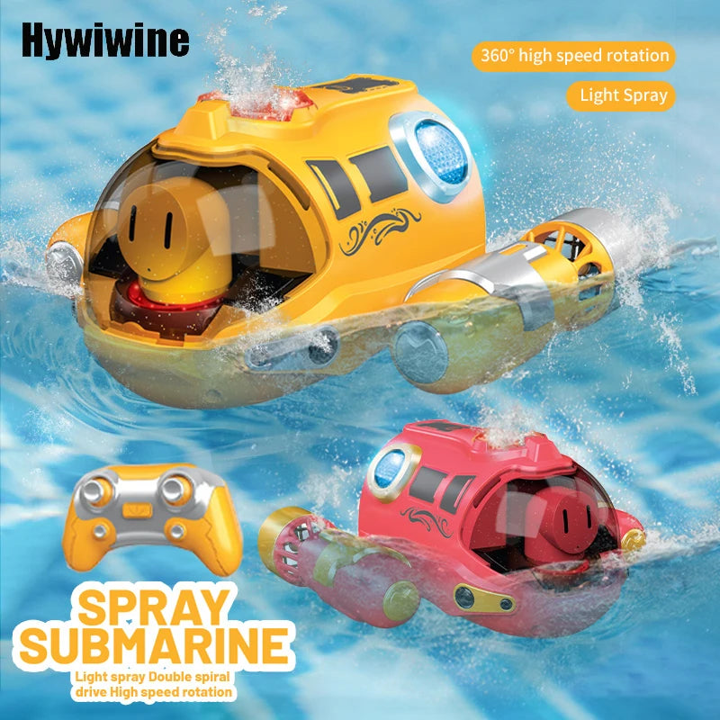 JJR RC Spray Undersea Boat - Waterproof High-Speed Motorboat for Kids