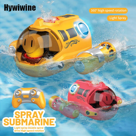 JJR RC Spray Undersea Boat - Waterproof High-Speed Motorboat for Kids