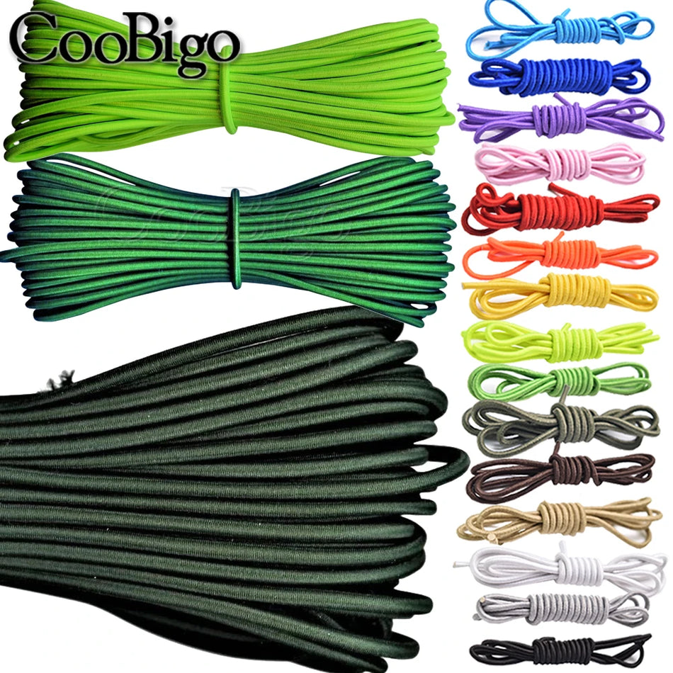 10 Meter 3mm Strong Elastic Rope Bungee Shock Cord Stretch String for DIY Jewelry Making Outdoor Project Tent Kayak Boat Backage