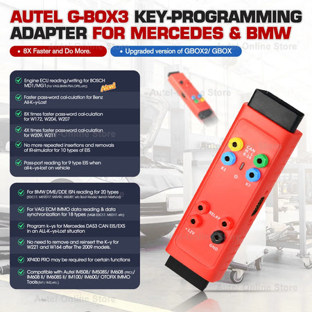 Autel GBOX3 Key Programming Tool G-BOX &ndash; Key Lost Coverage