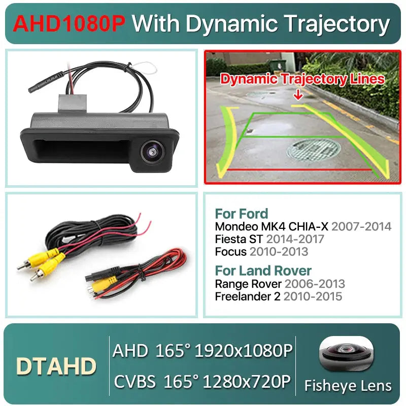 AHD 1080P Rear View Camera for Ford Focus Mondeo MK4 S-Max by InterCyprus Trading Ltd