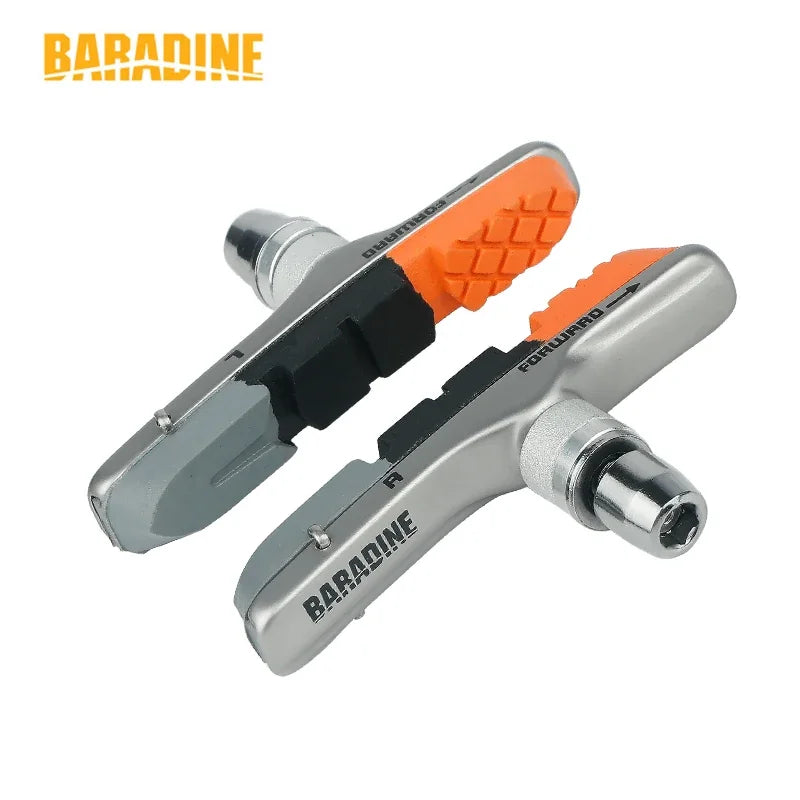 Baradine MTB Bicycle V-Brake Pads &ndash; Detachable Inserts With Three Color Modules
