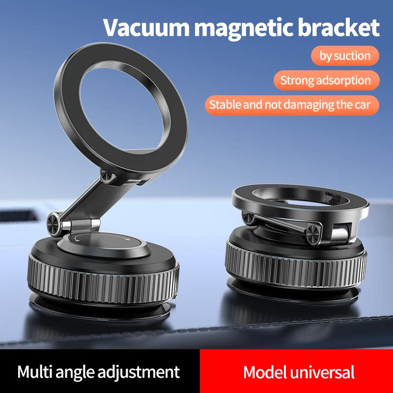 CrownQu Magnetic Vacuum Car Phone Holder &ndash; 360 Degree Multi-Angle Adjustment