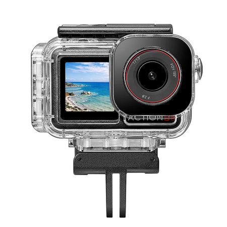 60m Waterproof Case For DJI Osmo Action &ndash; Two Claw Adapter Case with Base