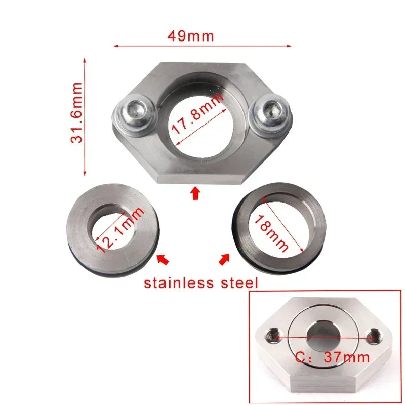 Audi A4 MK4 Intercooler Pipe Flange Map Sensor, Aluminum and Stainless Steel