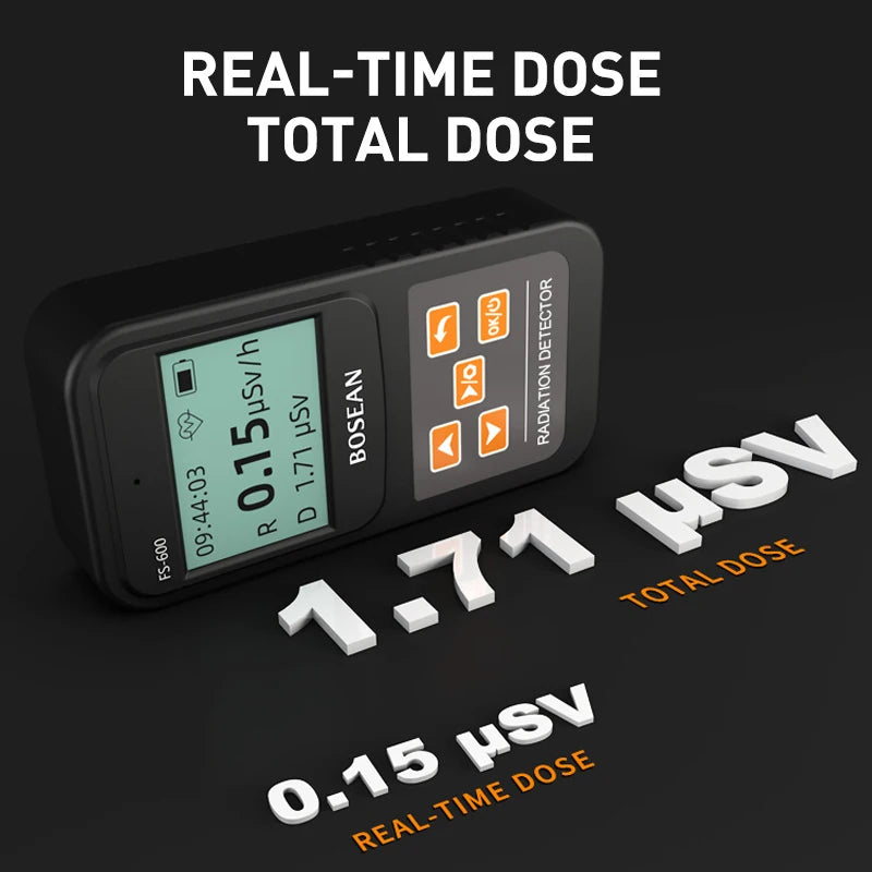 FS-600 LCD Geiger Counter &ndash; Accurate Radiation Detection and Personal Dosimeter