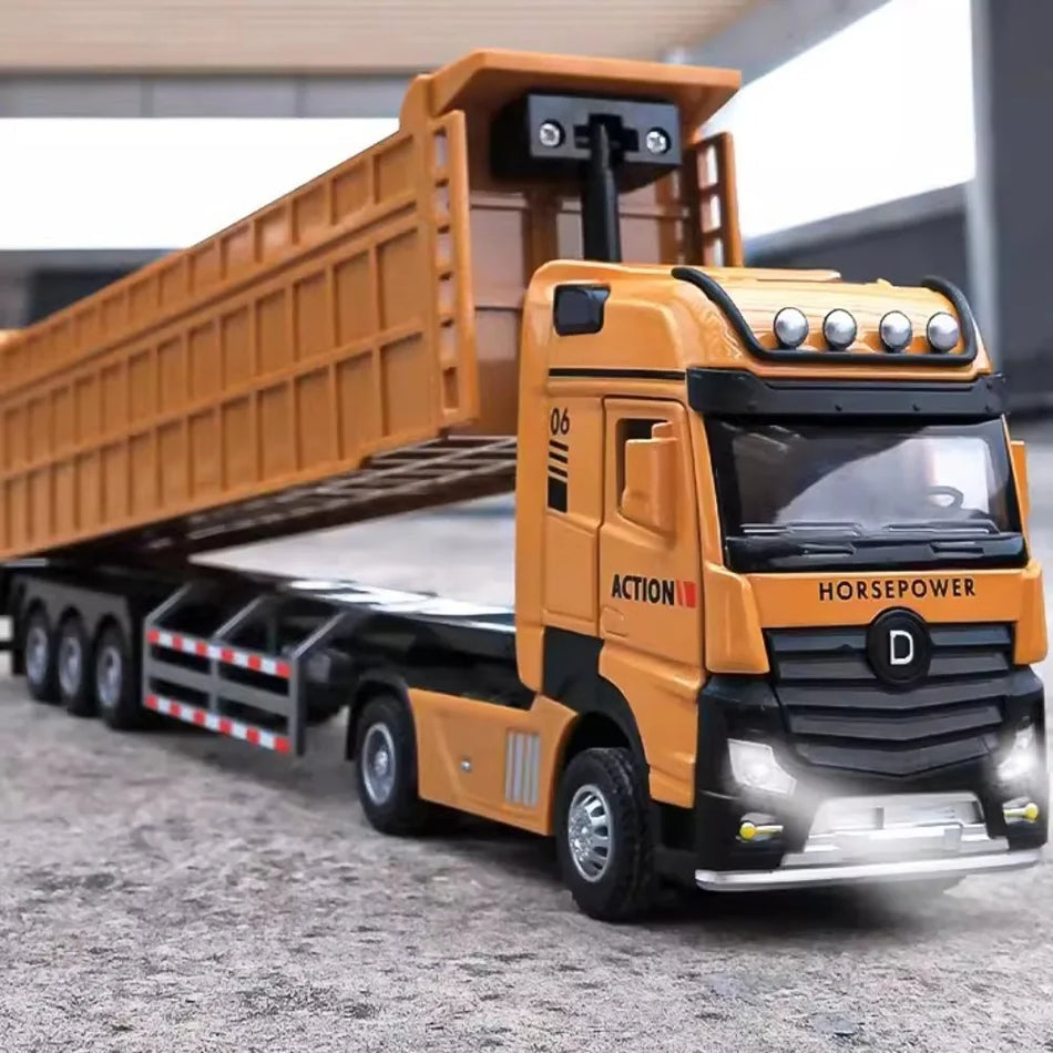 Jucărie camion de descărcare model metalic diecast pentru DUFFDUN 1/50 scală